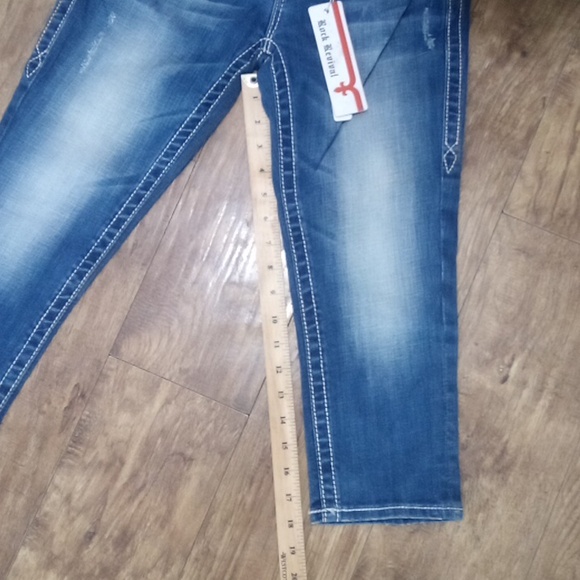 Rock Revival Women's 26 Capri Celine Bejeweled Distressed - Picture 10 of 11